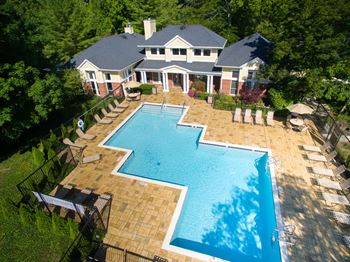 Pool aerial view